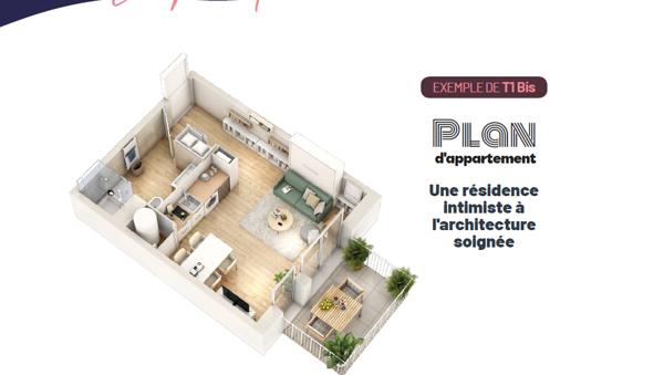 PROGRAMME NEUF LIVRAISON  4T2027 Appartement T1 a Luisant 28