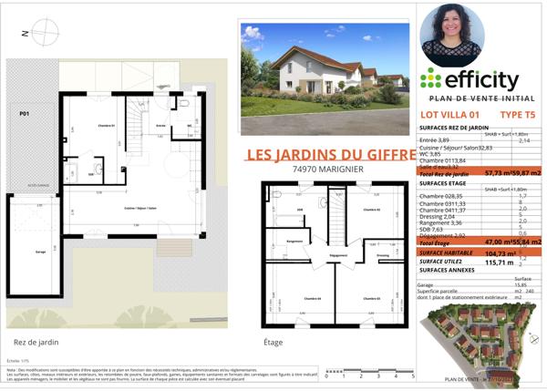 Maison 5 pièces - 105 m²