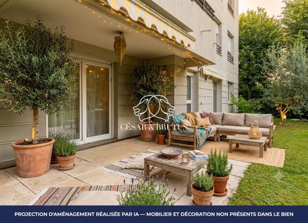 Appartement familial avec grand jardin