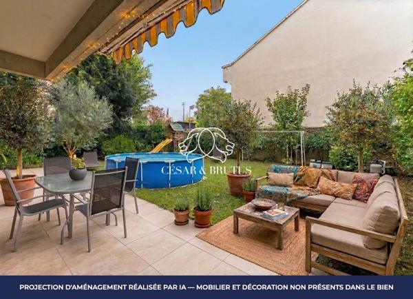 Appartement familial avec grand jardin