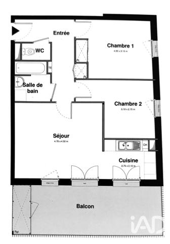Appartement à vendre 3 pièces 60 m² Les Sorinières