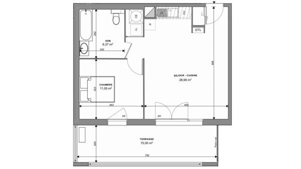 Appartement à vendre 2 pièces 46 m² Bormes-les-Mimosas