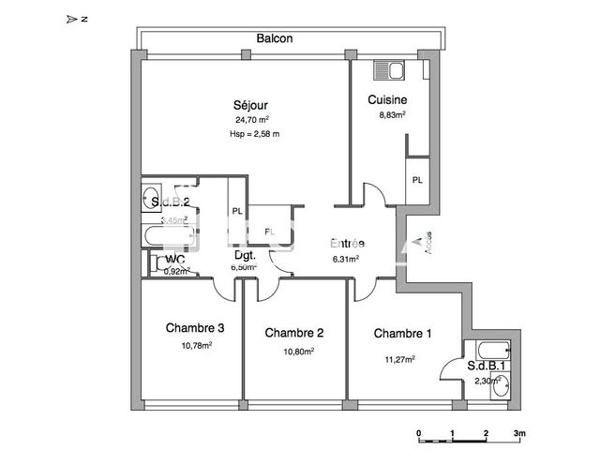 Location Appartement 4 pièces 85.9 m² - 18 AVENUE DE LA JONCHERE La Celle Saint Cloud 78170