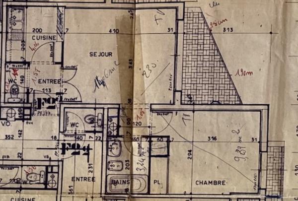 Saint-Affrique (12400) APPARTEMENT F2 DE 38 M² AVEC TERRASSE