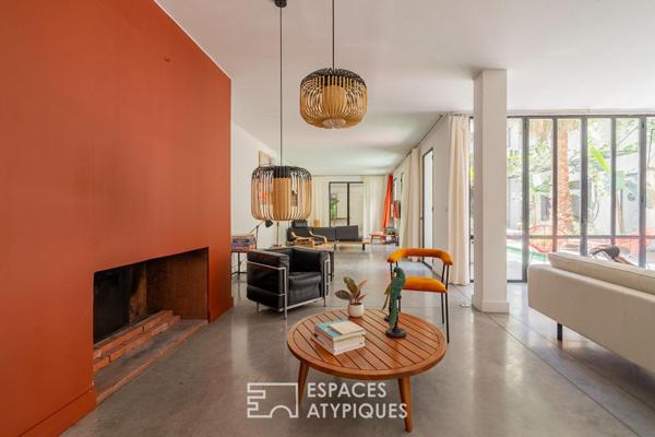 Riad contemporain avec patio et piscine au coeur de Saint-Victor