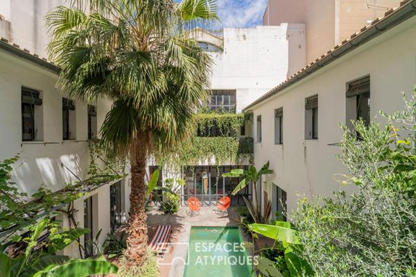 Riad contemporain avec patio et piscine au coeur de Saint-Victor