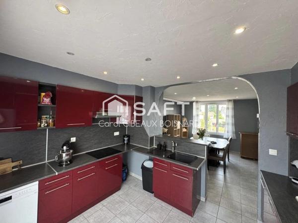 Maison familiale 4 chambres, garage, terrain, proche commodités