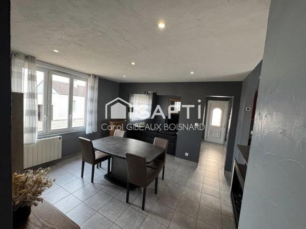 Maison familiale 4 chambres, garage, terrain, proche commodités