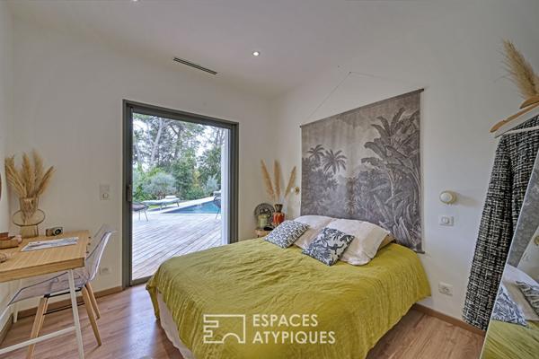 Lumineuse villa contemporaine avec bassin 15m