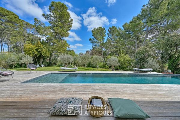 Lumineuse villa contemporaine avec bassin 15m