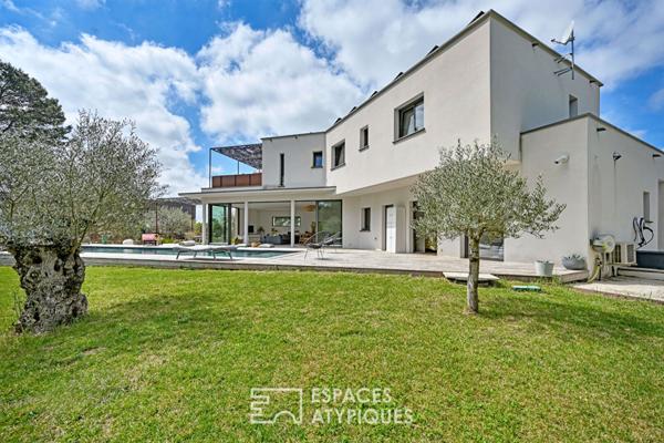 Lumineuse villa contemporaine avec bassin 15m