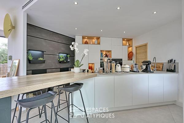 Lumineuse villa contemporaine avec bassin 15m