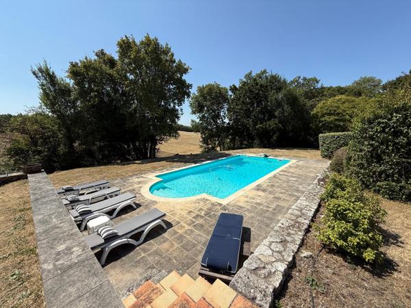 Bourg-de-Visa (82190) BOURG DE VISA Maison authentique en pierre avec 4 chambres, grange et piscine 4857m2 jardin