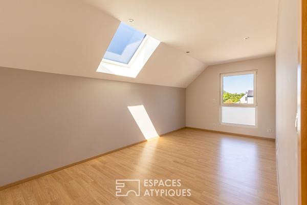 Maison familiale contemporaine à la frontière Suisse