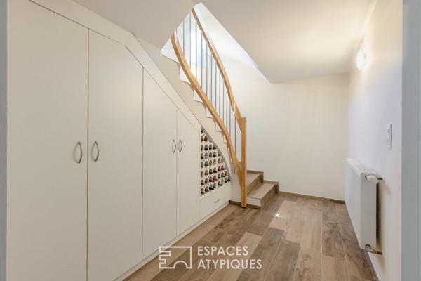 Maison familiale contemporaine à la frontière Suisse