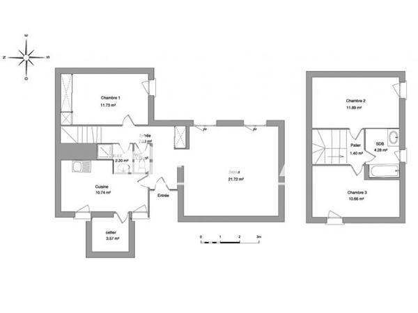 Location Maison 4 pièces 86.4 m² - 1 RUE DU DOCTEUR DESGENETTES Le Passage 47520