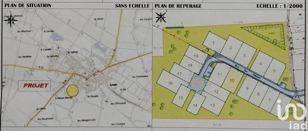 Terrain à vendre 562 m² Grues