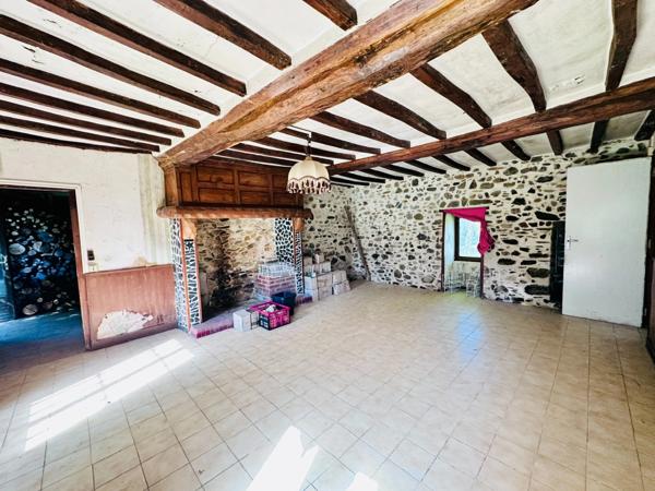 Maison à vendre 6 pièces avec deuxième maison à rénover, double, garage, 11700 m2 terrain LE MESNILBUS (50)