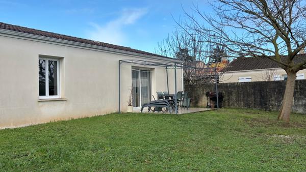 Maison plain-pied T4 avec garage et jardin