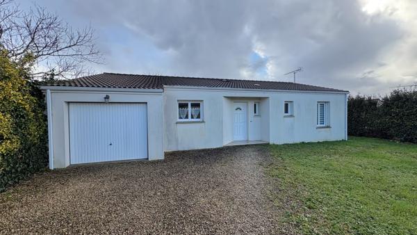 Maison plain-pied T4 avec garage et jardin