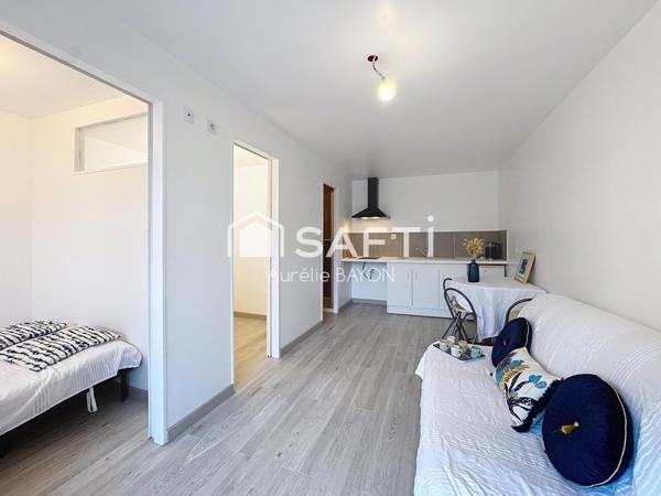 Appartement 25 m² en rez de jardin
