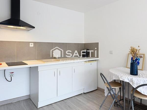 Appartement 25 m² en rez de jardin