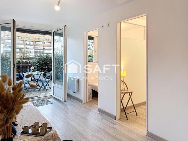 Appartement 25 m² en rez de jardin