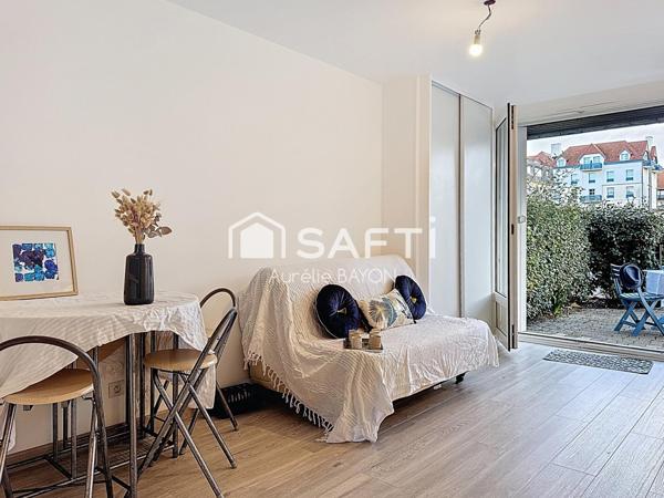 Appartement 25 m² en rez de jardin