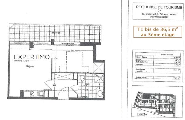 Beausoleil (06240) Sur les Hauts de Monaco, investissement meublé de choix