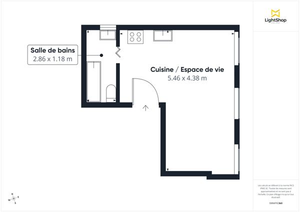 Studio coup de cœur (modulable 2 pièces) - Calme absolu sur cour arborée - Paris 18 (Abbesses)