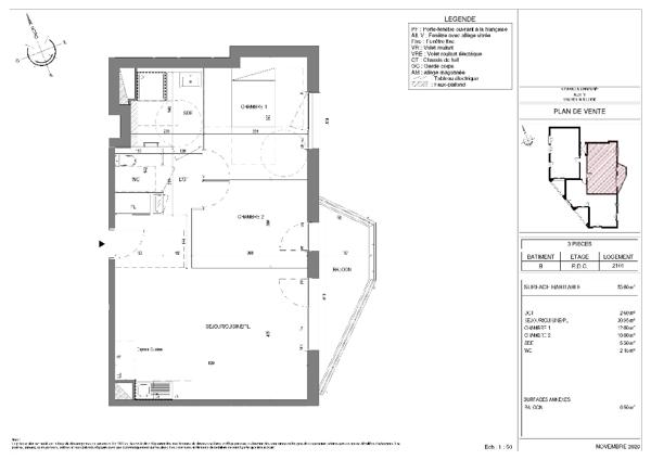 CARQUEFOU - LE DOMAINE DU CASTEL - B1-102-T3 - PINEL