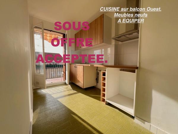 Rue Poucel - 13004 - Quartier résidentiel - T3 - 73m2  6ème étage + 2 Balcons/Terrasses + Cave  -  234 000 euro