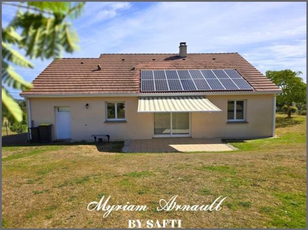 Maison plain-pied, 3 chambres, Garage, Panneaux photovoltaïques, La Souterraine