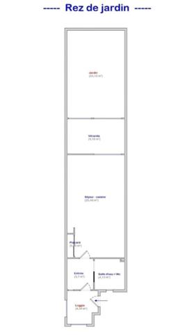 Studio 43m² + Jardin 23m²
