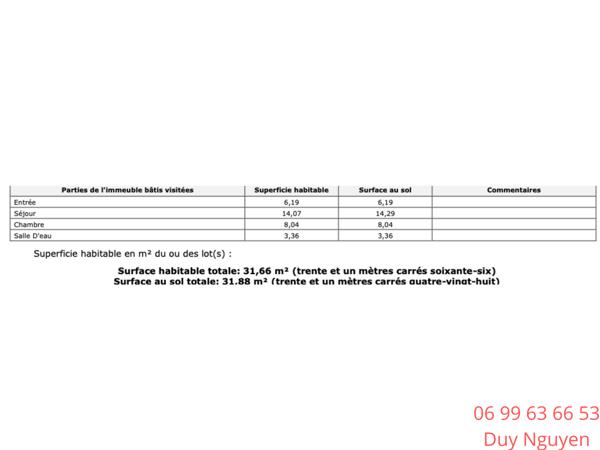 Appartement 2 pièces - 32 m²