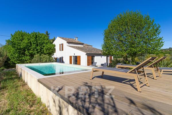 Propriété d’Exception avec Vue sur le Mont Ventoux, Une Signature Rare au Cœur des Vignobles de Vais