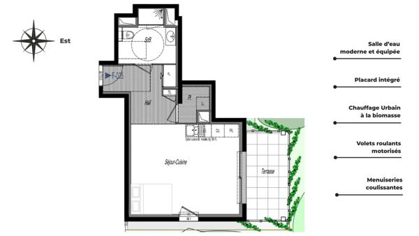 Studio à vendre 36 m² Clermont-Ferrand