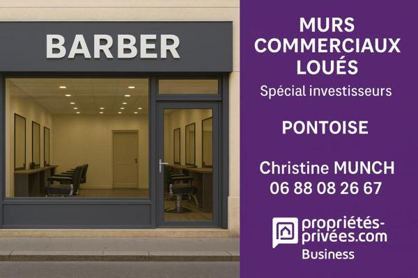 PONTOISE  - MURS COMMERCIAUX LOUES POUR INVESTISSEURS