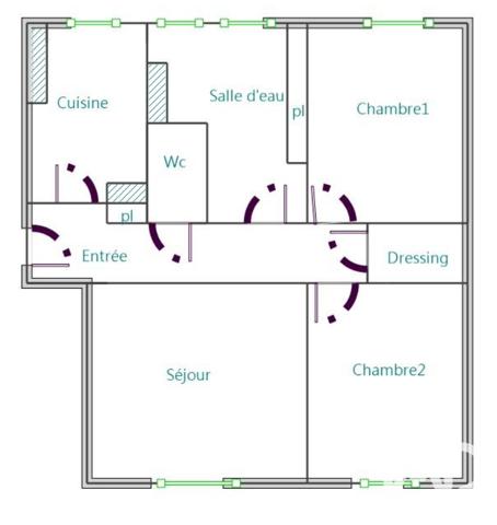 Appartement à vendre 3 pièces 58 m² Le Kremlin-Bicêtre