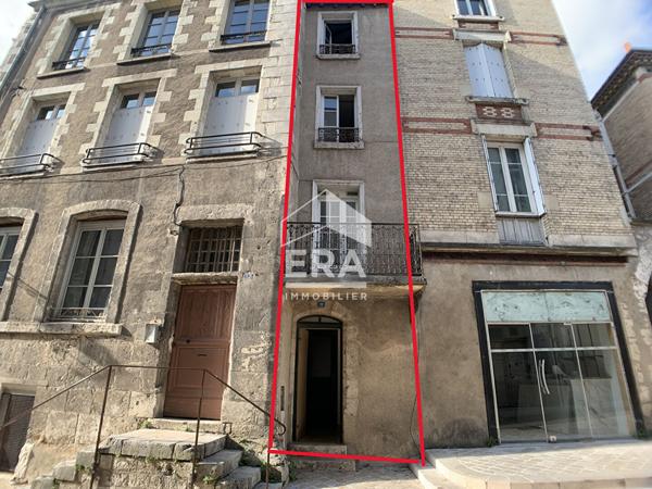 Appart. à vendre T3 - BLOIS - CENTRE-VILLE, 1 logt. T3 triplex + 1 local/caves
