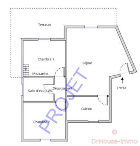 Appartement à vendre 3 pièces de 60 m²
