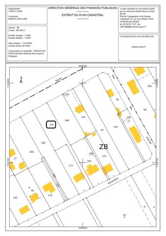 Terrain à bâtir de 1440m2 proche de la Loire