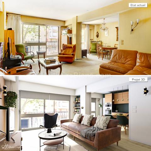  Appartement familial 4 chambres + balcons aux portes de Paris