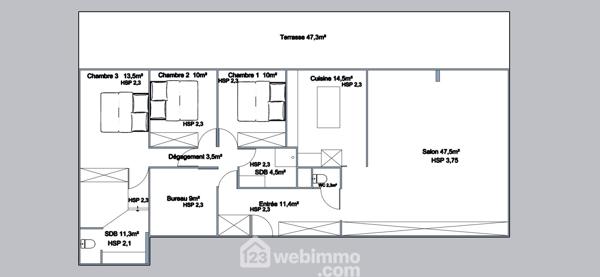 Appartement 131.42 m² à Sète 34200