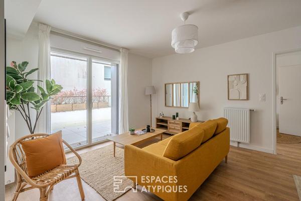 Appartement contemporain 87m2 de 3 chambres avec grande terrasse à proximité immédiate de la vieille ville de Guérande
