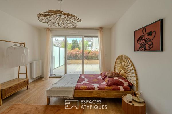 Appartement contemporain 87m2 de 3 chambres avec grande terrasse à proximité immédiate de la vieille ville de Guérande