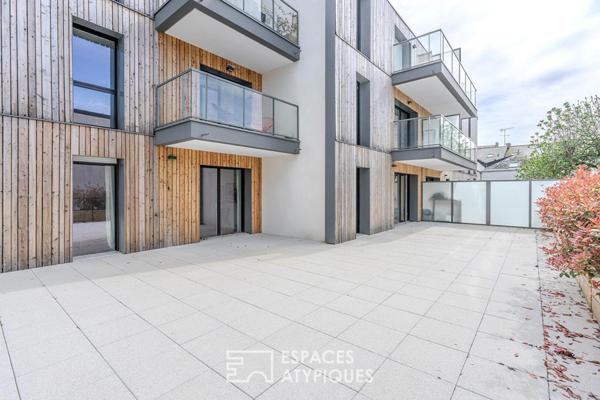 Appartement contemporain 87m2 de 3 chambres avec grande terrasse à proximité immédiate de la vieille ville de Guérande