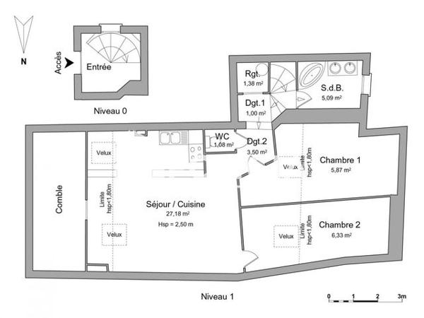 Location Appartement 3 pièces 51.43 m² - 23 RUE DE LA LIBERTE Bourgoin Jallieu 38300