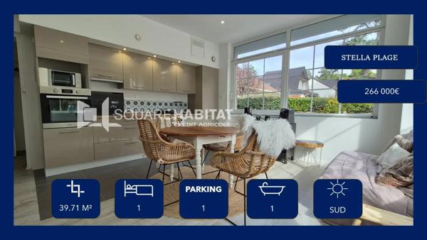 Appartement à vendre 2 pièces 39.71m² Cucq (62780)