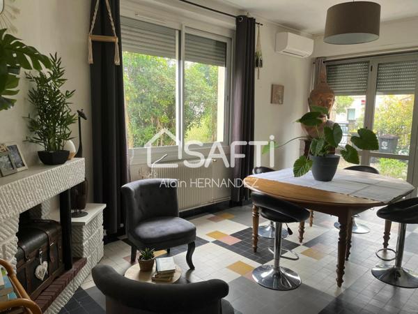 Maison familiale au centre de Cazères – 96 m² habitables avec jardin